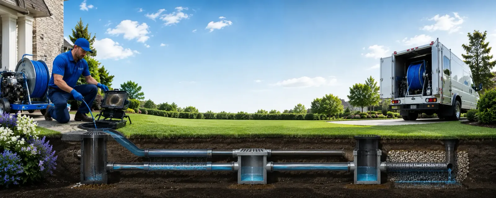Outdoor drain cleaning information for Cheyney, PA